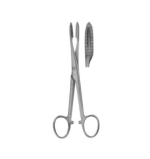 Curved Forceps AM_01-452 with Ratchet 14.5 cm