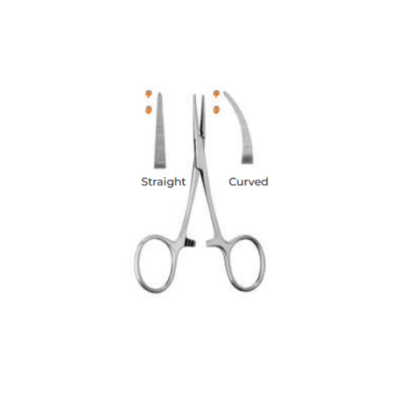 Curved Forceps AM_01-438 Baby-Mosquito 10 cm