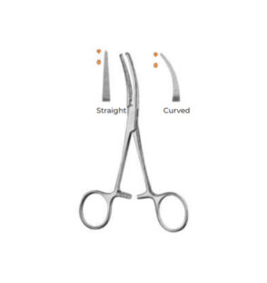 Curved Forceps AM_01-439 Micro-Halsted 12.5 cm