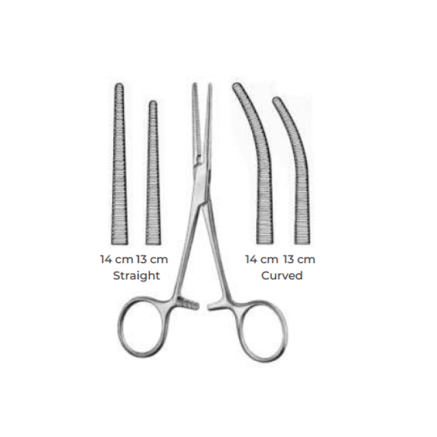 Curved Forceps AM_01-442 Pean 13 cm