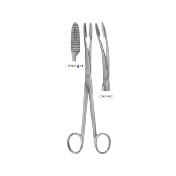 Curved Forceps AM_01-457 without Ratchet 20 cm