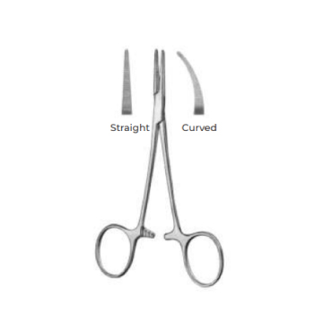 Curved Forceps Halsted-Mosquito 12.5 cm